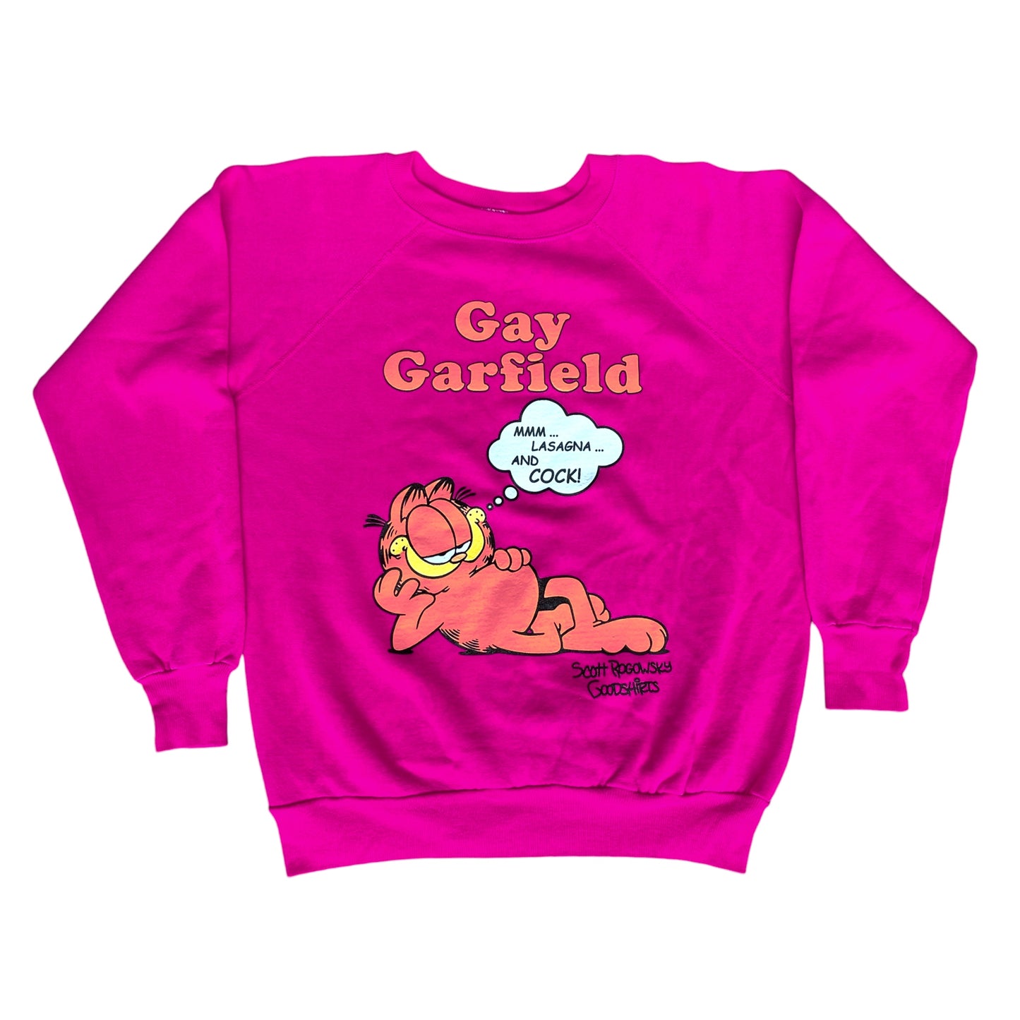 Gay Garfield - Fuchsia Crewneck