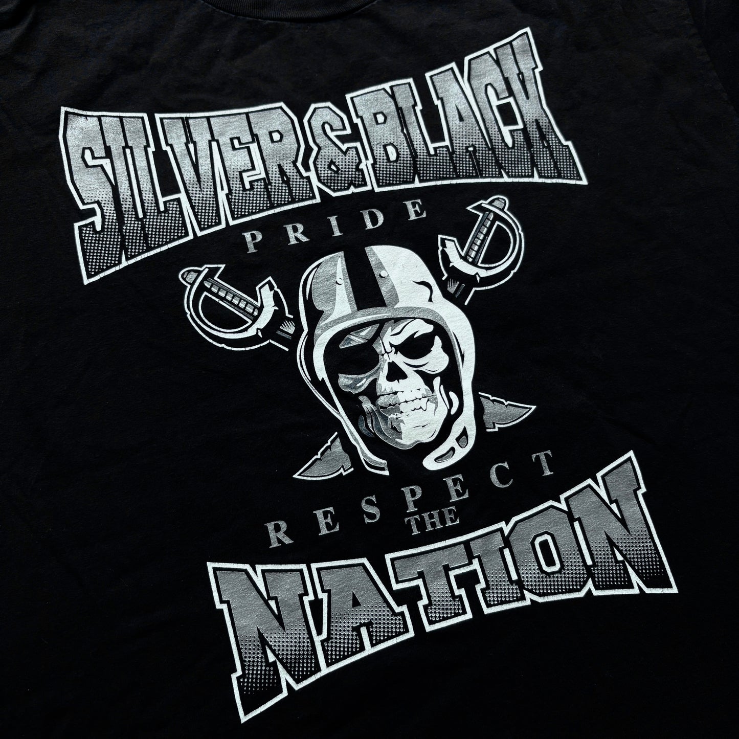 00s Oakland Raiders "Silver & Black Pride" Tee