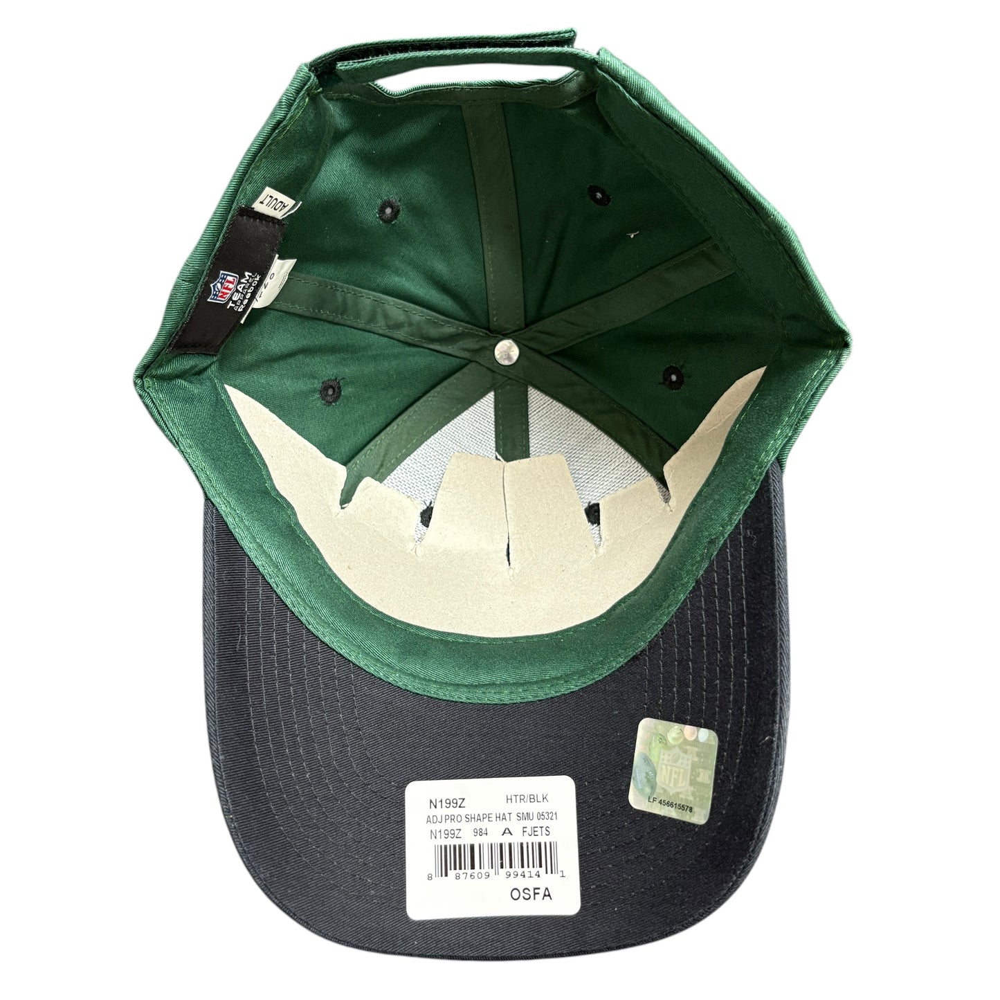 Y2K New York Jets Green/Black Strapback Hat