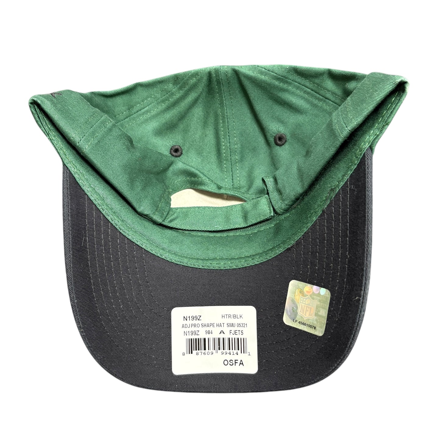 Y2K New York Jets Green/Black Strapback Hat