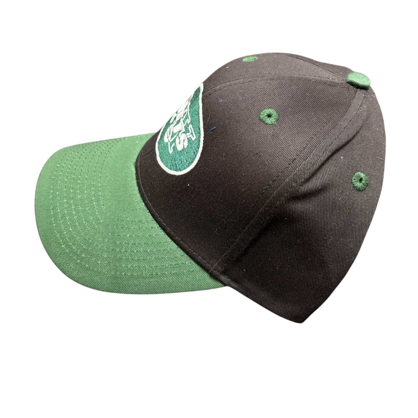 Y2K New York Jets Black/Green Strapback Hat