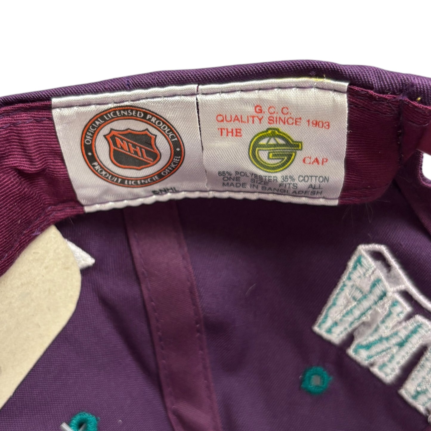 90s Anaheim Mighty Ducks Wave Snapback (NWT)