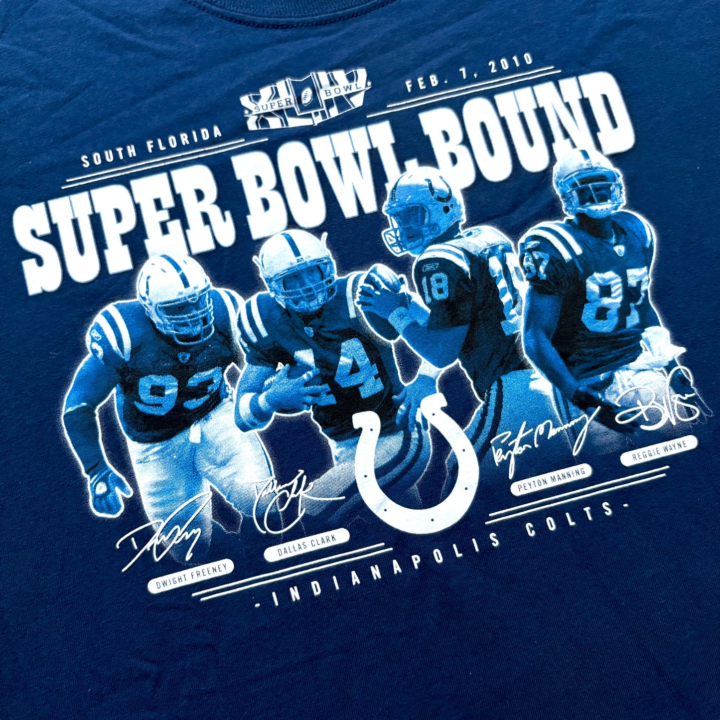 00s Indianapolis Colts "Super Bowl Bound" SB XLIV Player Tee