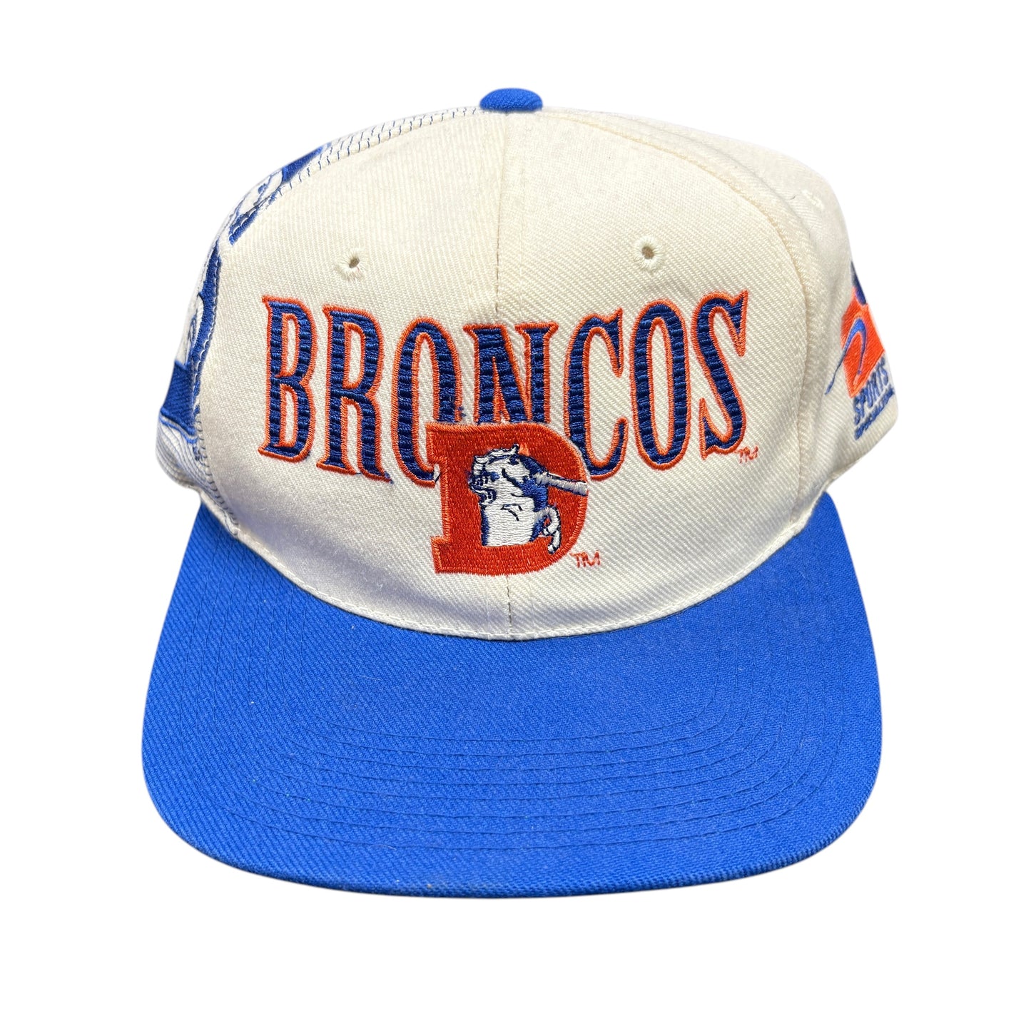90s Denver Broncos "Laser Line" Sports Specialties Snapback Hat