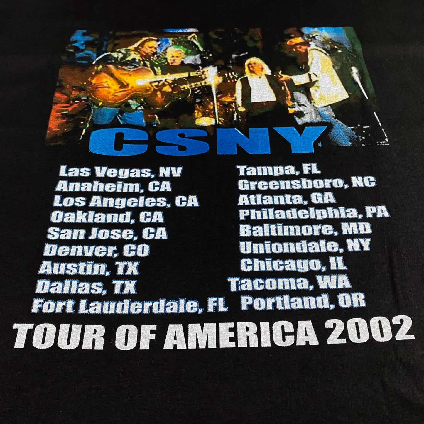 CSNY 2002 Bootleg Tour Tee
