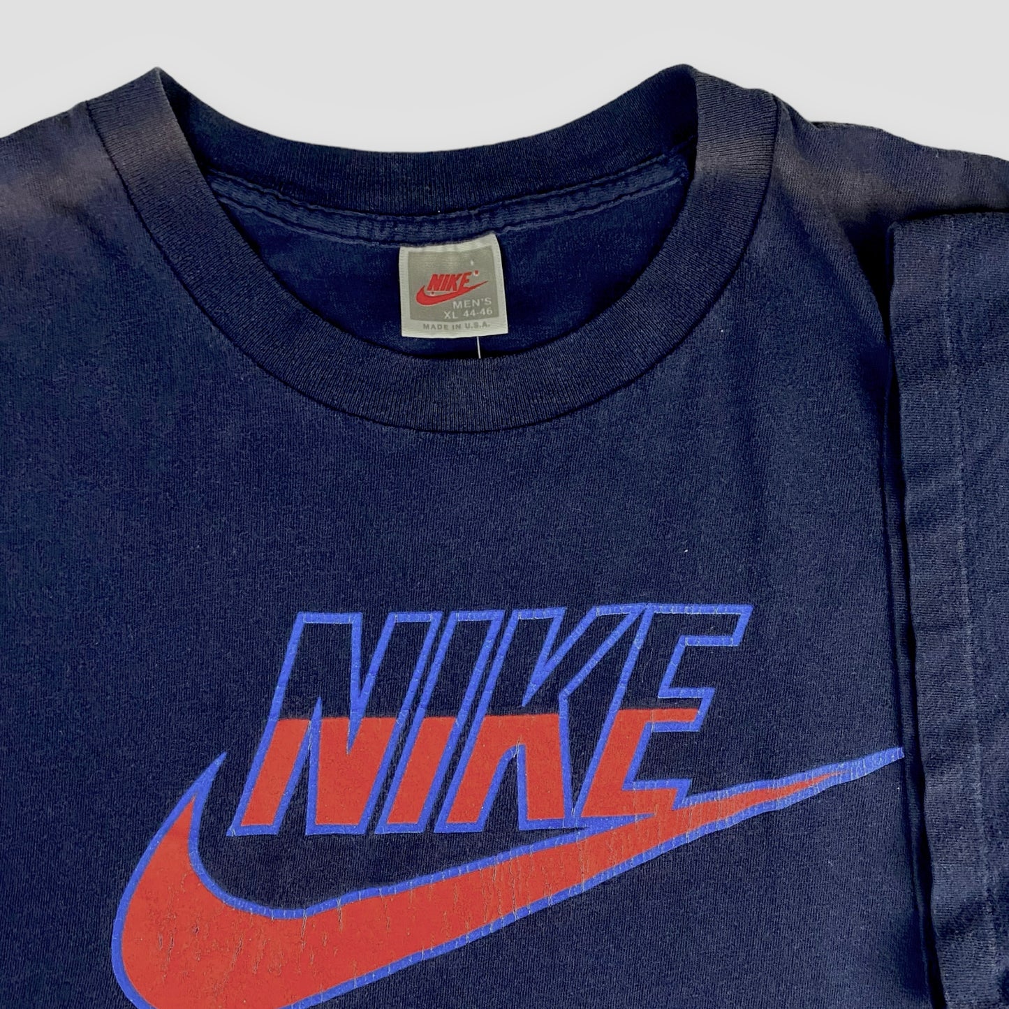 80s Navy Nike (Red Swoosh) Tee