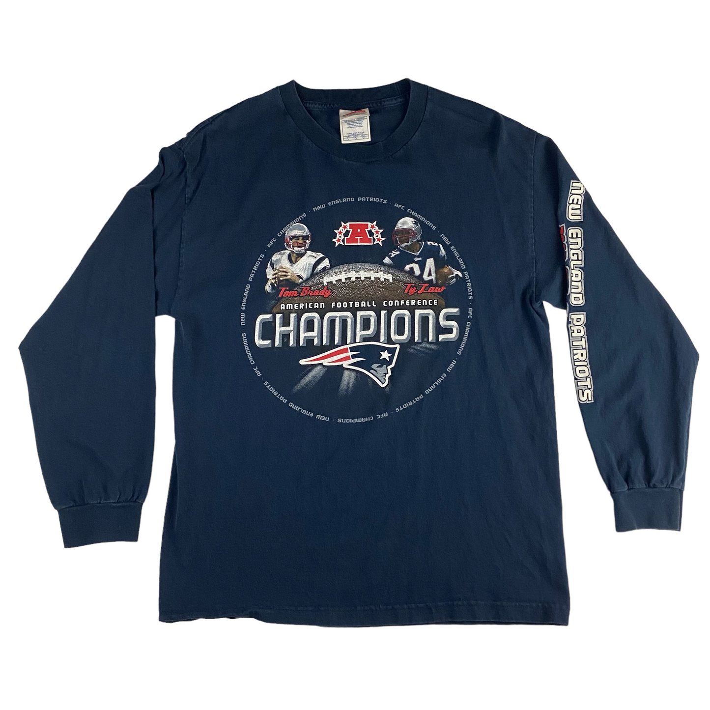 Brady/Law 2003 AFC Champions Longsleeve Tee