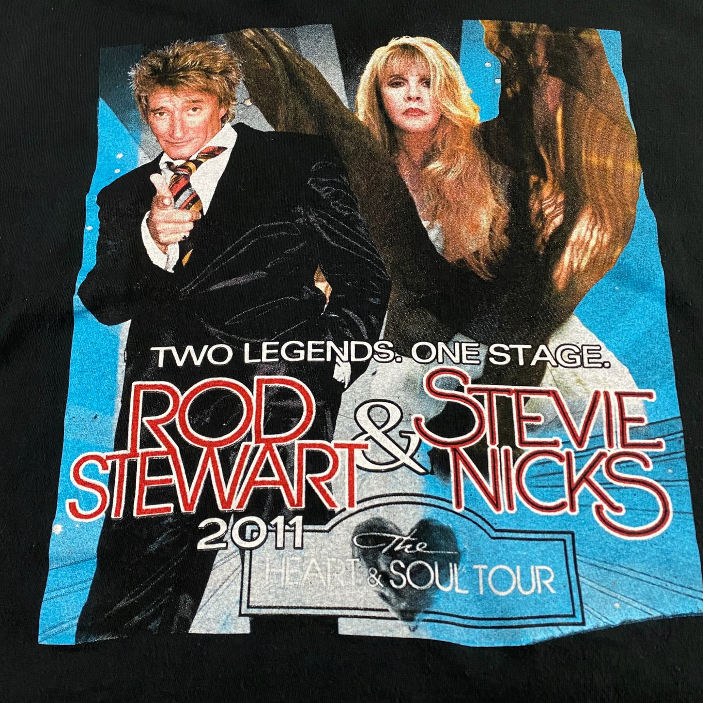 Stevie Nicks / Rod Stewart 2011 Tour Tee (Crop Top)