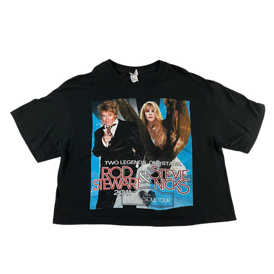 Stevie Nicks / Rod Stewart 2011 Tour Tee (Crop Top)