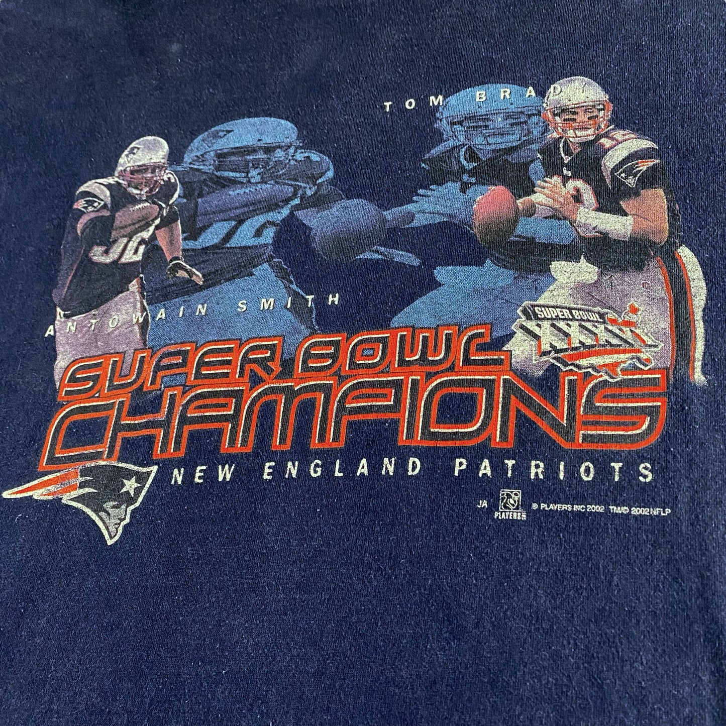 Brady/Smith Super Bowl XXXVI Tee