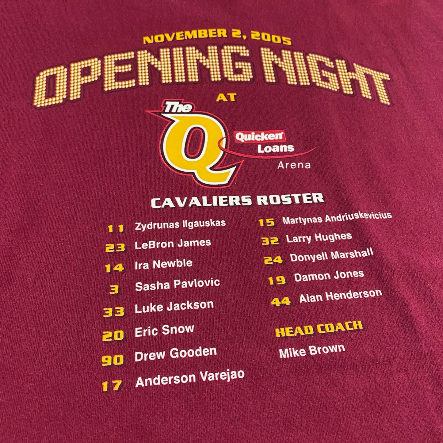 Cleveland Cavs Opening Night 2005 Tee