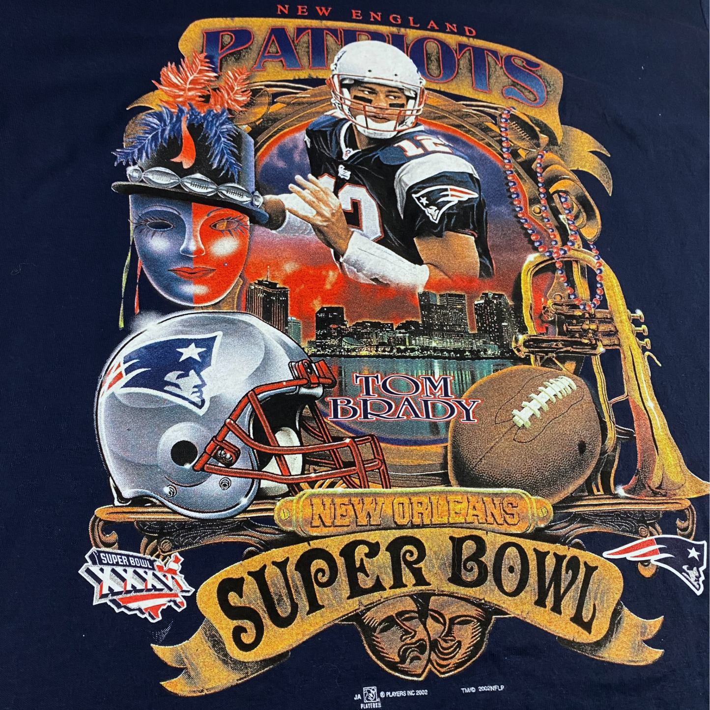 Tom Brady Super Bowl XXXVI NOLA Tee
