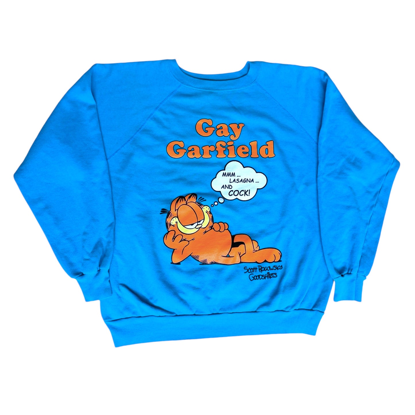 Gay Garfield - Royal Blue Crewneck