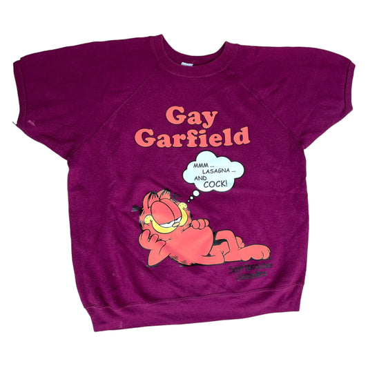 Gay Garfield - Maroon S/S Crewneck