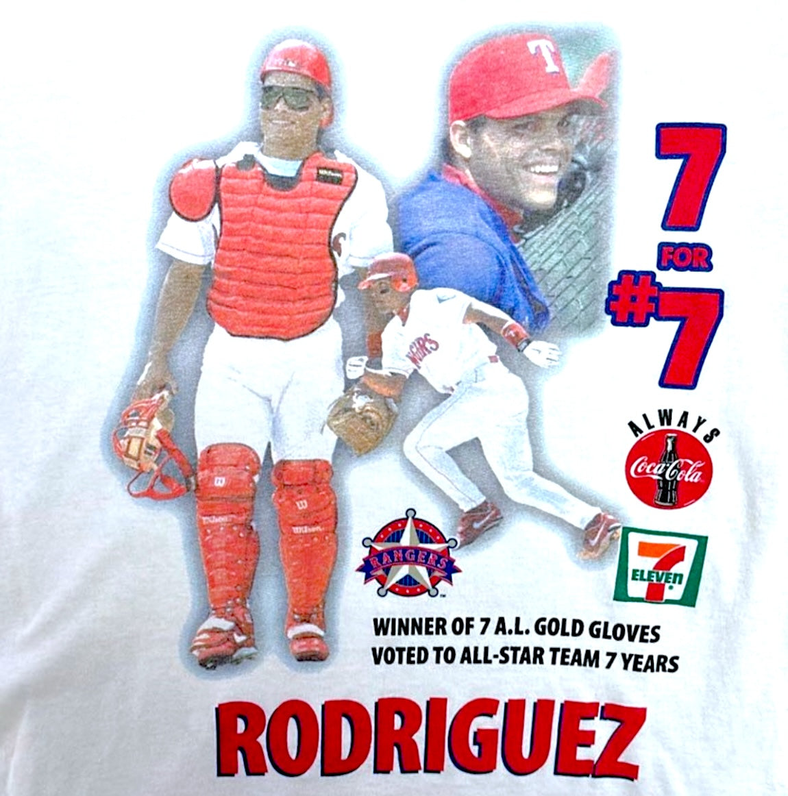 Ivan Rodriguez Texas Rangers 7-11 / Coca-Cola