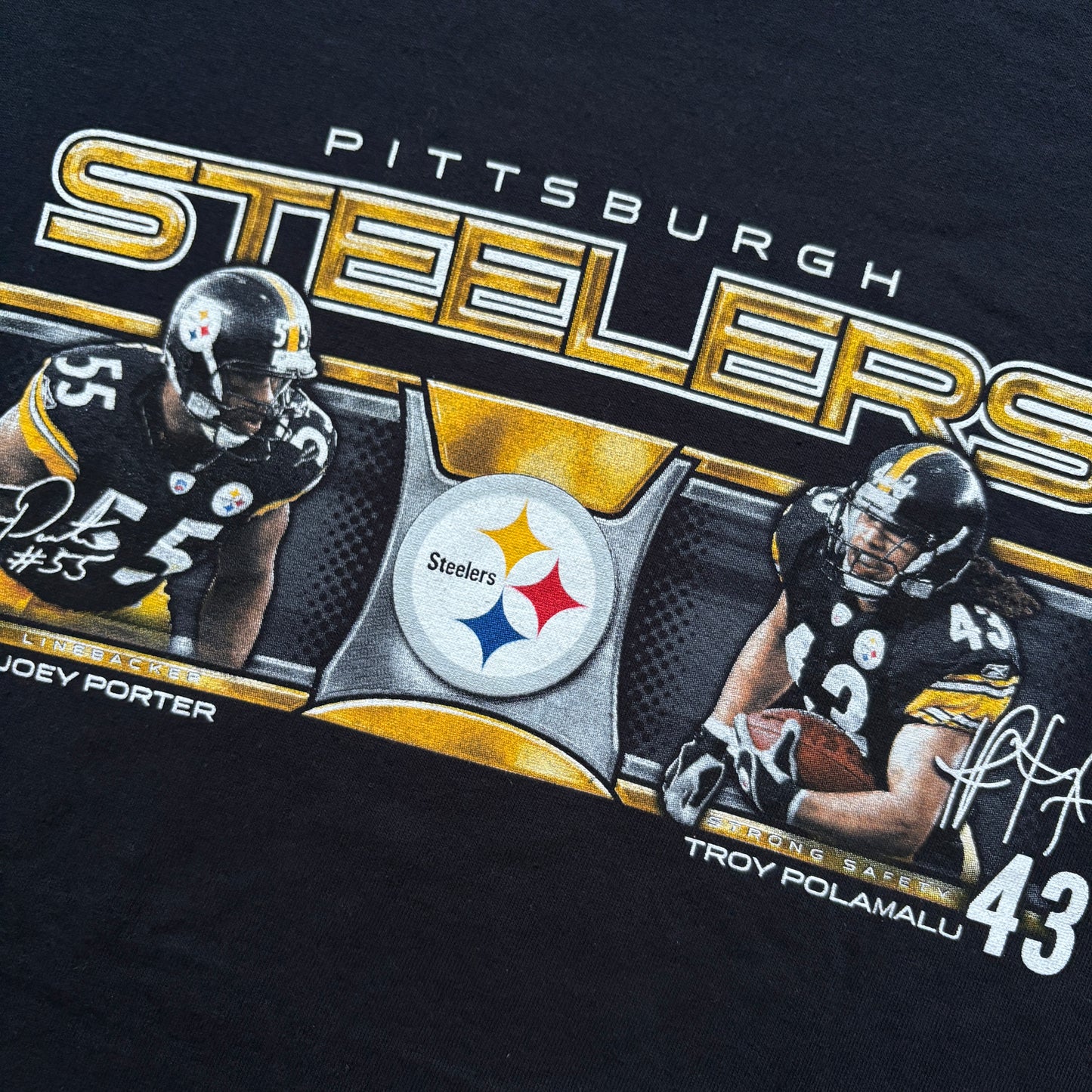 Troy Polamalu / Joey Porter Pittsburgh Steelers Tee