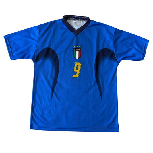 00s Luca Toni Team Italy Italia World Cup Jersey