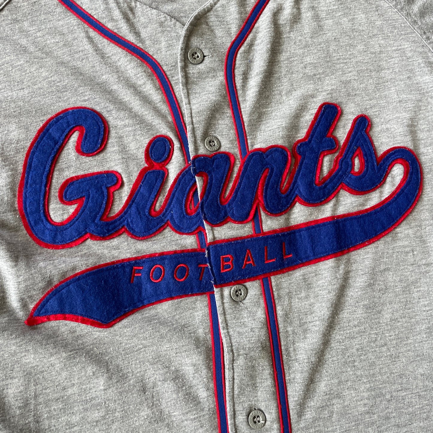 New York Giants "Baseball Style" Button-Up Starter Jersey