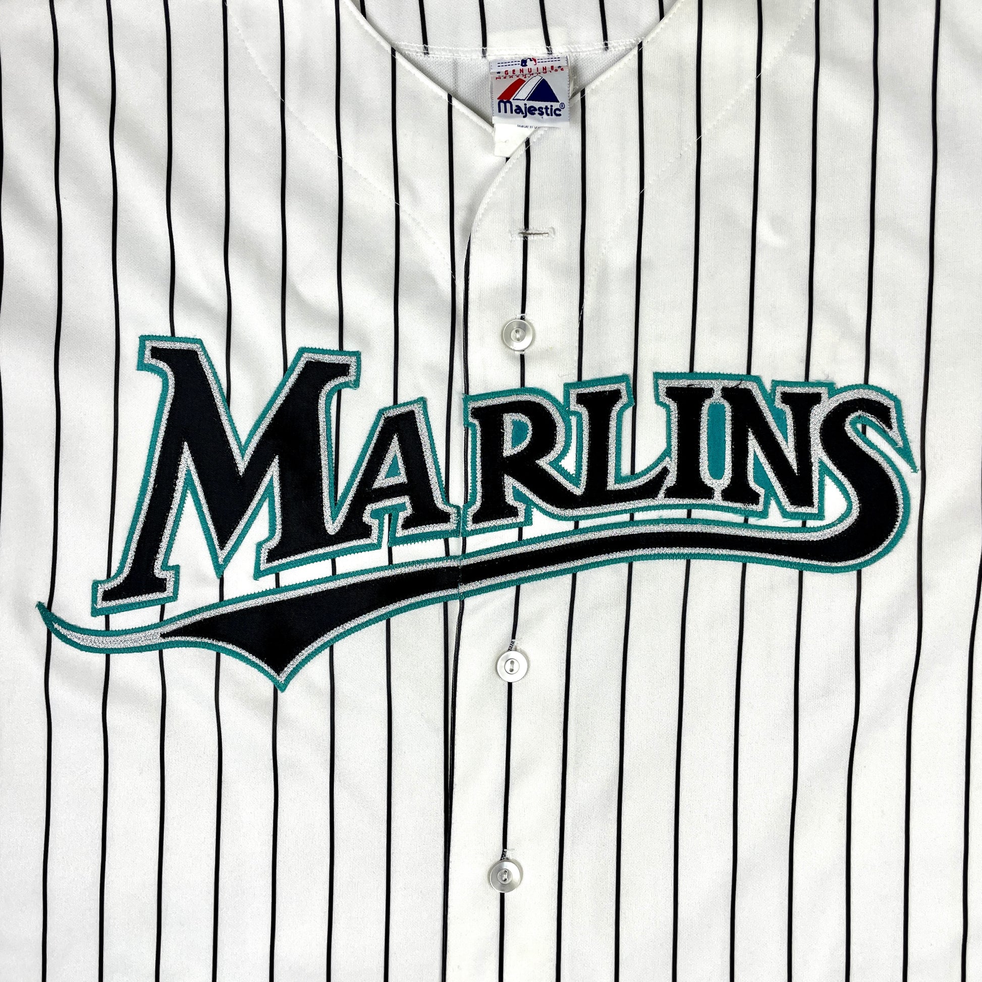 1994-02 Florida Marlins Blank Game Issued Blue Jersey BP ST 2XL