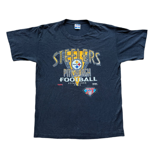 90s Pittsburgh Steelers NFL 75th  Anniversary Tee