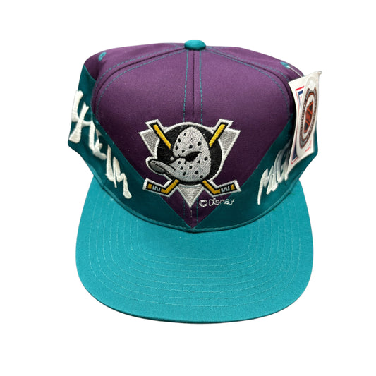 90s Anaheim Mighty Ducks Wrap-Around Snapback (NWT)