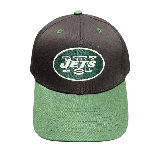 Y2K New York Jets Black/Green Strapback Hat