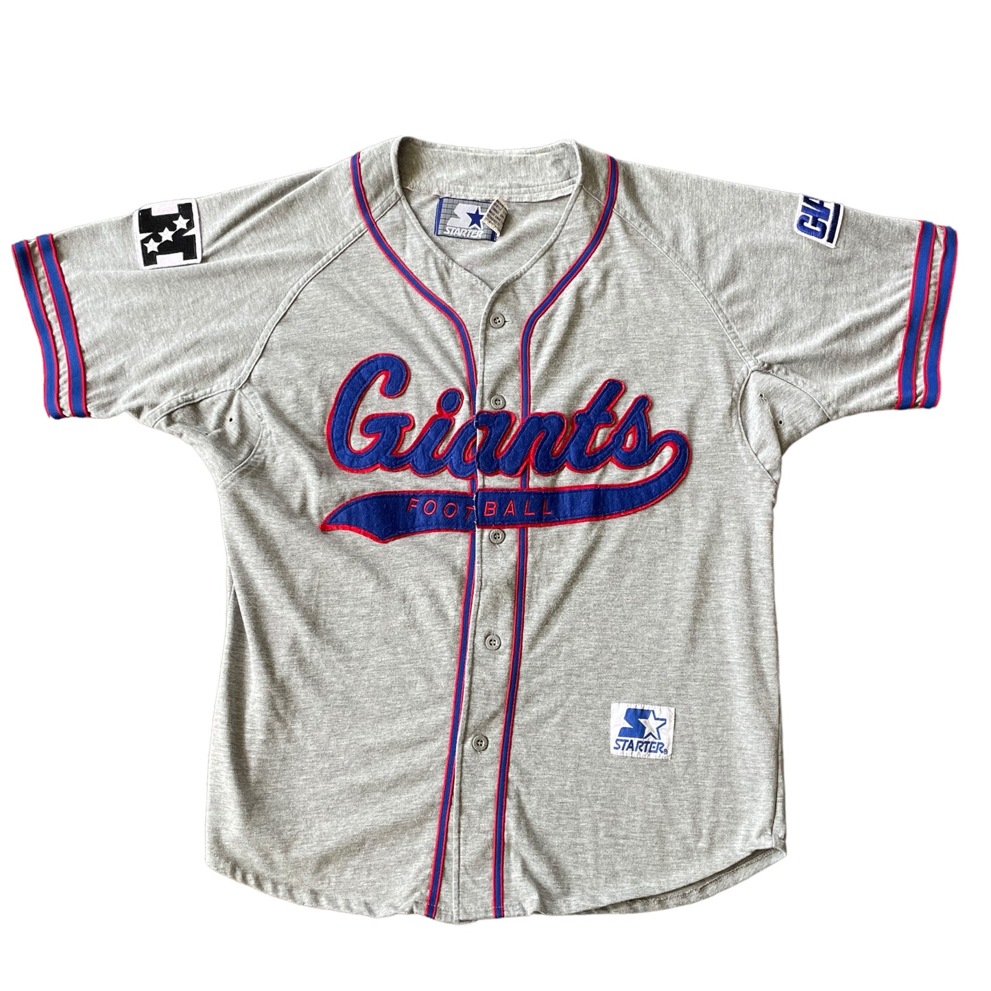 New York Giants "Baseball Style" Button-Up Starter Jersey