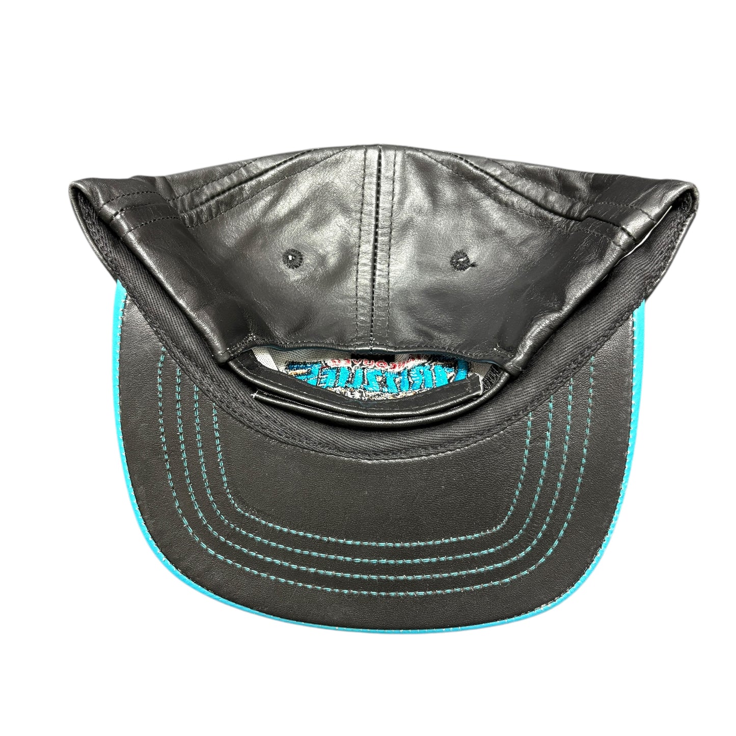 90s Vancouver Grizzlies Leather Strapback Hat