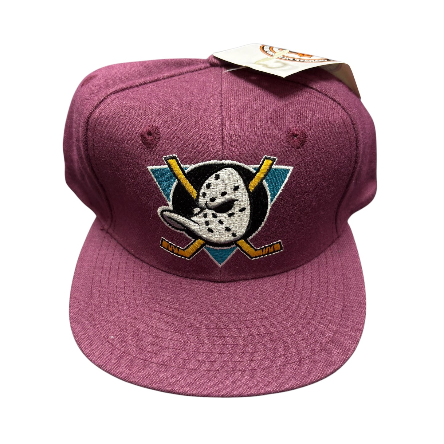 90s Anaheim Mighty Ducks Wool Blend Snapback (NWT)