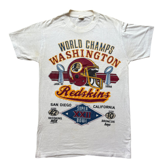 80s Washington Redskins Super Bowl XXII Tee